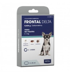 Frontal delta collar duo 2 x 35 cm antiparasitario perros
