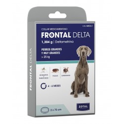 Frontal delta collar duo 2 x 75 cm antiparasitario perros
