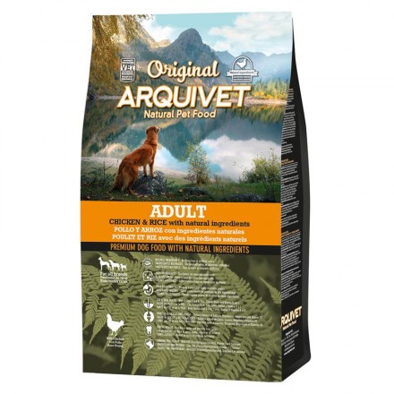 Arquivet-Original - Adult - Pienso para perros adultos de todo tipo de razas - Pollo y arroz - 3 kg