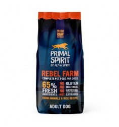 Alpha spirit Primal 65% Rebel Fram Dog Food 