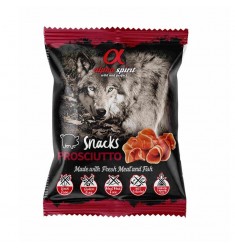 Alpha spirit Snacks para Perro de Jamón 50g (Caja 24 unidades) Comida y golosinas para perros