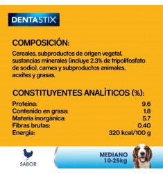 Dentastix Snack Dental para la Higiene Oral de Perros Medianos (1 Pack de 56ud)
